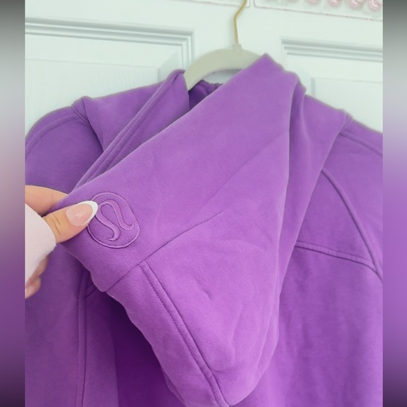 Lululemon Scuba Half-zip Cotton-blend Hoodie - Moonlit Magenta - Picture 9 of 12